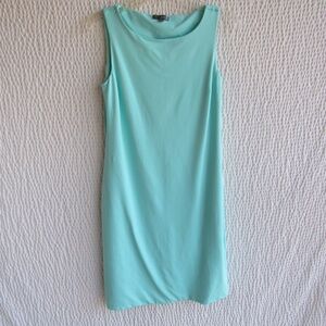 JUDY P  Smooth Stretch Solid Blue Sleeveless Sheath Dress Size XS New $136
